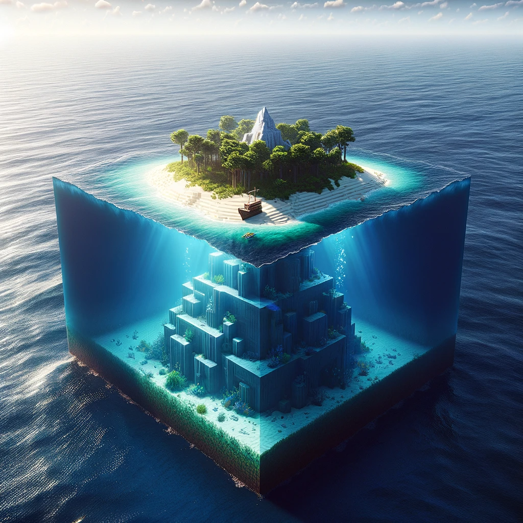 Survival Island with Ocean Monument Best Survival Seeds